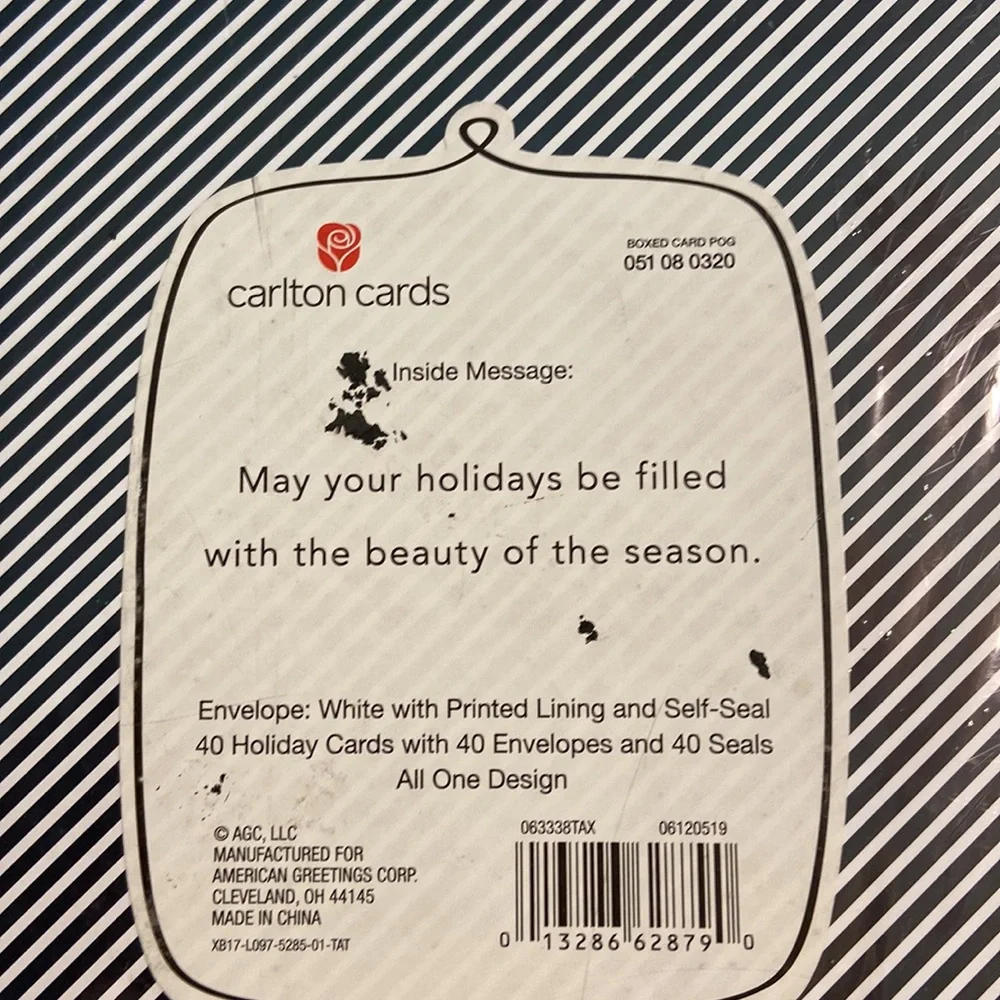 Christmas Deluxe Card 40 brand new